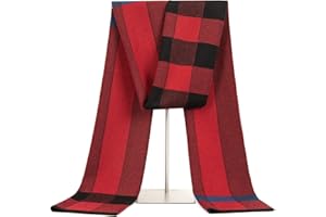 Lallier laine mérinos Écharpe pour homme, longue cravate d'hiver avec boîte-cadeau