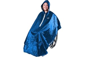 GOTITA – Der Poncho für den Rollstuhl – Der vielfältig einsetzbare Regenschutz für den Rollstuhl – einfache Handhabung, leichtes An- und Ausziehen – italienisches Design