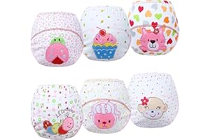 Domee Dziecięce spodnie treningowe, bawełniane, spodnie treningowe, pieluchy, 6 sztuk