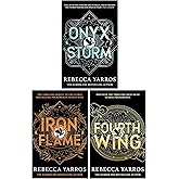 The Empyrean Series Collection 3 Books Set By Rebecca Yarros (Fourth Wing, Iron Flame &amp; Onyx Storm)