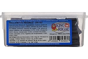 KINGREGAL King Regal Rellenito Regaliz - estuche 200 unidades