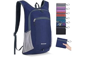 BECOJADDE 15L Hiking Backpack for Men Women Kids, Small Lightweight Packable Foldaway Hiking Daypack for Trekking Camping Walking Cycling Climbing Outdoor Sports