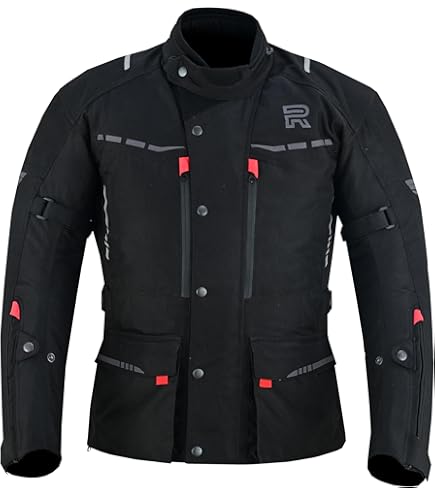 Giacca Moto 4 Stagioni Impermeabile - Protezioni CE Level 1 - Fodera Termica Rimovibile - Poliestere 600D - Foto 6