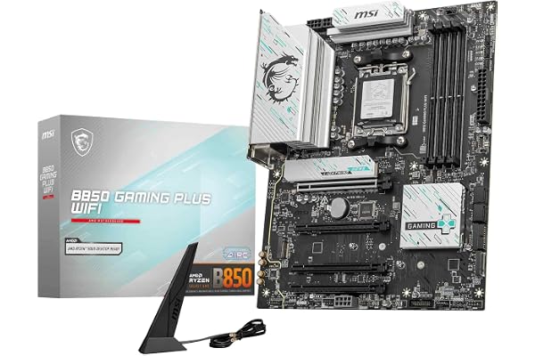 MSI B850 Gaming Plus WiFi Carte mère ATX - pour processeurs AMD Ryzen 9000/8000 / 7000, AM5 - DDR5 Memory Boost (8200+ MT/s OC), PCIe 5.0 x16 & 4.0 x16, M.2 Gen5, Wi-FI 7, 5G LAN