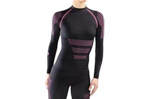 alber's - Maglia Termica Lupetto Donna a Compressione Leggera, Microfibra Dryarn Leggera Morbida Isolante Traspirante