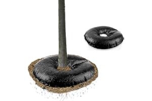 EACHAVE Bewässerungsring 60cm | Automatische Gartenbewässerungssystem mit Wassersack für Bäume & Pflanzen | 30 Tage Feuchtigkeitsspeicherung (Outdoor/Indoor) | Regenwasser-Auffüllsystem + Baumbewässerungssack