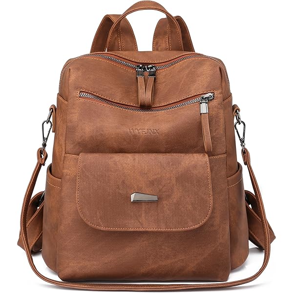 Maxoner Women's Convertible Backpack Purse - Faux Leather Shoulder Bag / Sling / Satchel With Anti-Theft Pocket