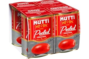 Mutti - Pelati Peeled Tomatoes, 400g, (Pack of 4)
