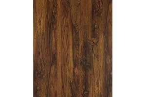 ‎TIMEET Möbelfolie Holz Klebefolie Holzoptik Tapete Selbstklebend Vintage Möbelaufkleber Holztapete Braun Dekorfolie Holzmaserung Eiche Wandverkleidung Vinyl Folie für Wand Möbel 40x300cm