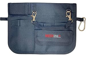 MEDILINE-UK Nurse Vet Pouch Pocket Pick Organiser with adjustable belt. New. Black.