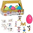 Disney Mickey Mouse 6-piece Pre-Filled Easter Eggs, Easter Gifts and Basket Stuffers, Officially Licensed Kids Toys for Ages 3 Up by Just Play