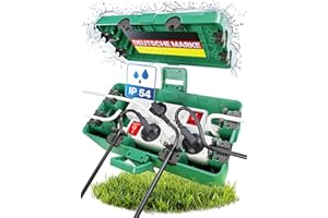 Adlerfokus Kabelbox wasserdicht IP54 [Das Original] Safe Box - Sicherheitsbox - Outdoor Box wasserdicht - Steckerschutz aussen wasserdicht - Wetterfeste Elektrobox - Schutzbox