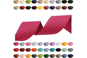 CARTONARE Gurtband 2m 5m 10m 50m, 50 Farben, Breite 10mm 15mm 20mm 25mm 30mm 40mm 50 mm Taschengurt Polypropylen Ideal für DIY-Projekte, Handarbeiten & Outdoor (312) Magenta, 40mm x 2m