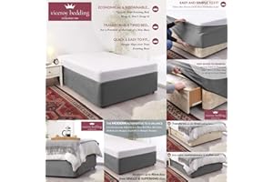 VICEROY BEDDING Bed Wrap FAUX SUEDE Divan Bed Base Wrap Valance Sheet COVER Alternative to Traditional Valance Sheet Fully Elasticated Skirt Easy To Fit - Wraps Itself Around The Base Of Your Bed Frame (Grey, Double)