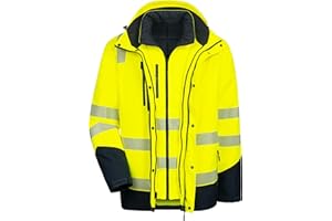 Nitras Warnschutz Winterjacke 6-in-1 Motion Tex Plus, gelb/marine