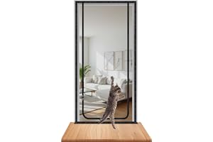 DBREAKS Katnät balkong dörrgaller dragkedja 103 cm x 215 cm