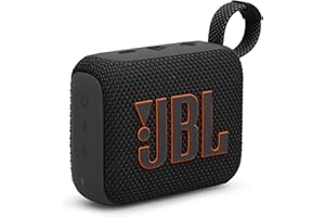 JBL Głośnik GO4 Bluetooth, ładowanie USB C, IP67, pyłoszczelny, wodoodporny, kompatybilny z aplikacjami, pasywny grzejnik, przenośny, czarny