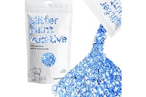 Hemway azul del brillo de la pintura aditivo extra gruesos 1/24" 1mm Para emulsión de agua pinturas a base de - Interior y exterior pared, de techo, de madera, barniz, mate, brillante - 100 g / 3,5 oz