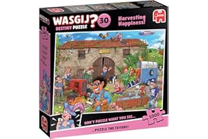 Wasgij Destiny 30, Harvesting Happiness - Unique 1000 Piece Jigsaw Puzzles for Adults - Colourful, Fun, Challenging & Brainteasing 1000 Pc Adults Jigsaw Puzzle - 100% Recycled Cardboard - Jumbo