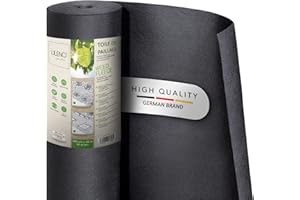 LILENO HOME Bâche de Protection Anti-Mauvaises Herbes pour Jardin 25 m² [50 g/m²] – Film Anti-Mauvaises Herbes pour Jardin perméable à l'eau – Tapis Anti-Mauvaises Herbes indéchirable [1 m x 25 m]