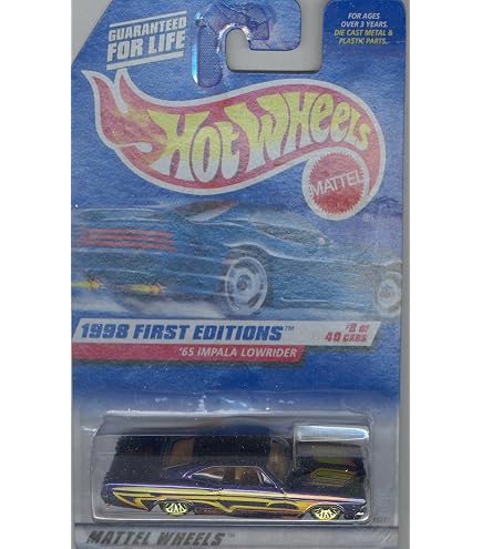1998 Hot Wheels '65 Impala Lowrider Card Variation : Amazon.co.uk