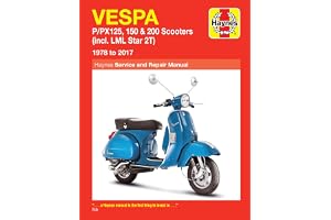 Vespa P/PX125, 150 & 200 Scooters (incl. LML Star ) (78-17)
