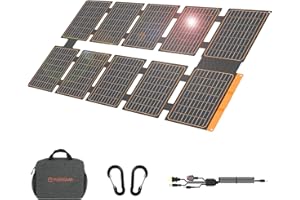 Flexsolar 100w Portable Solar Panel Chargers with DC/QC 3.0 USB-A & PD3.0 USB-C,Monocrystalline Folding Solar Panels for Power Stations Generator,Power Banks,Phones Off-Grid Home,Camping,Traveling