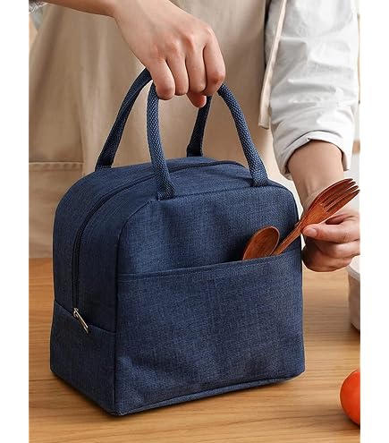 Insulated Lunch Bag For Women - Stylish Waterproof Tote With Shoulder Strap, Large & Leakproof