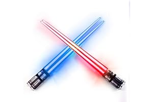 ChopSabers Sabre laser Light Up Led Chopsticks 2 paires Bleu rouge