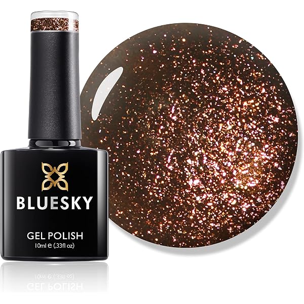 Bluesky Gel-Nagellack In 'Rubble Mudslide Stone Grey Brown' – 10 Ml, UV/LED Aushärtbar, Inkl. 2 Glanztücher