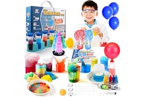 NFOIEIS Kit Científico con 238+ Experimentos para Niños, Kit de Ciencias Juego de Química Laboratorio Set, Proyectos Stem Juegos Educativos para Niños, 5-12 Años Niños Niñas Ideas para Regalos de Cumpleaños