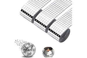 ELEGANCE-GO Carrelage Miroir Mosaïque Carré,4800 pièces 5 x 5 mm Autocollant Mosaique Verre Feuilles de mosaïque autocollantes en verre pour le bricolage, la décoration d'intérieur fabrication de cartes