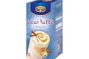 ‎KRÜGER KRÜGER YOU chai latte Vanille-Zimt, Instantzubereitung für Milchtee-Getränke, aromatisiert mit Vanille-Zimt-Geschmack, 250 g (10 x 25 g Sachets)