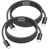 USB C Cable Fast Charging 2M 2Pack, 240W Fast Charging PD 3.1 Charger Cable | Braided Nylon iPhone Charger Cable Type C Charg