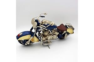 DynaSun Art Modellino Moto d’Epoca Vintage in Metallo, da Collezione in Stile Retro Auto Antico Scala 1:8 27 cm