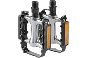 Bike Pedal, Hycline Bicycle Pedal Sets, 9/16'' Non-Slip Aluminum Replacement Pedals for Road/Mountain BMX MTB Bike
