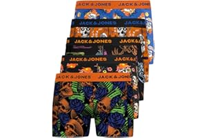 JACK & JONES Herren Unterhosen 5er Set Pack Männer Boxershorts Weiss schwarz blau grau Trunks 12204864