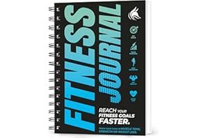 Clever Fox Fitness & Workout Journal/Planner Daily Exercise Log Book to Track Your Lifts, Cardio, Body Weight Tracker – Spiral–Bound, Laminated Cover, Thick Pages, A5 (Ocean Blue)