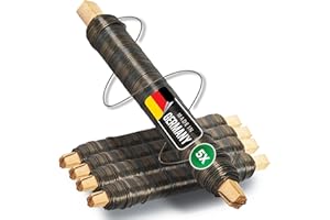 Novatool 5x Wickeldraht I geglüht I 0,65 mm I Draht I Basteldraht Gartendraht Blumendraht Bindedraht Biegedraht Pflanzendraht rostfrei Dekoband Dekodraht