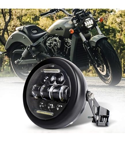 Motorcycle Skull Headlight - Skull Headlight At The Real Headlight, Motorcycle Skull Lamp | Retro Resin Chrome Skull Headlights Motorcycle Skull Front