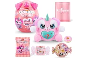 Rainbocorns ZURU Puppycorn Scent Surprise di ZURU Scatola da scoprire con morbido peluche, cucciolo profumato per bambine, slime (Schnauzer)