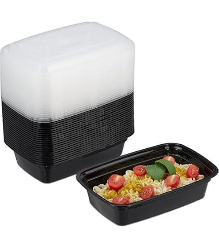 10 stuks] 1-compartiment maaltijdbereiding bakje met deksel - Bakjes herbruikbaar, magnetronbestendig, vaatwasmachinebestendig - Maaltijdbakje Lunchbox Luchtdichte dekselsluiting