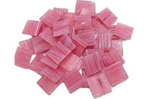 Armena Mosaikstein mit Kupfer Textur 2x2cm 130g (Circa 43 Stück) Rosa