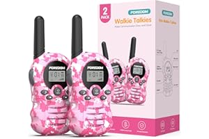 FOREDOM Walkie Talkies für Kinder Walkie Talkies Funkgeräte Set Spielzeug für Jungen & Mädchen 3-12 Jahre, Geschenke Outdoor-Abenteuer – 2er Set