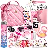 Girls' Bag with Accessories, Toys Girl - Makeup, Bottle Water Unicorn Children, View, Phone, Bag, Keys, Stickers, Princess Gi