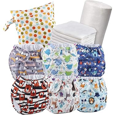 Inserti Assorbenti Per Pannolini Lavabili - 5 Strati, Cotone Carbonio, Taglia M