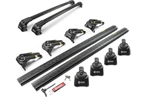 CHROMEMASTER Turtle AIR2 | Galerie de Toit, Barres de Toit | Compatible avec Honda CR-V 2012-2018; pour Le Montage de coffres de Toit, de Porte-vélos, d’échelles | Structure en Aluminium Durable | TÜV