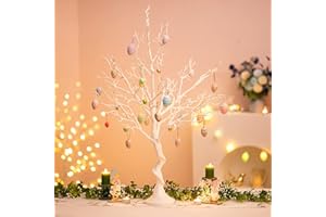 Inweder Árboles Artificiales Blancos - Árbol de Navidad Falso 105cm de Altura para Centro de Mesa Árbol de Pascua Árbol de Deseos para Mesa de Boda Halloween Cumpleaños Xmas Decoración del Hogar