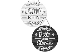 Putuo Decor Türschild Meeting in Progress Bitte nicht stören rundes Therapeutenschild aus PVC Willkommen bitte kommen Sie herein Schild für Büro Therapie Klinik doppelseitiges Aufhängerschild 22,9 cm