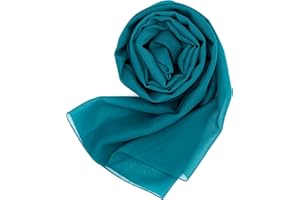 MAPIMANIA - Stola Elegante Donna Color per Cerimonia e Matrimonio Made in Italy, Scialle coprispalle estivo Chiffon 200x80, Sciarpa Copri spalle per abito